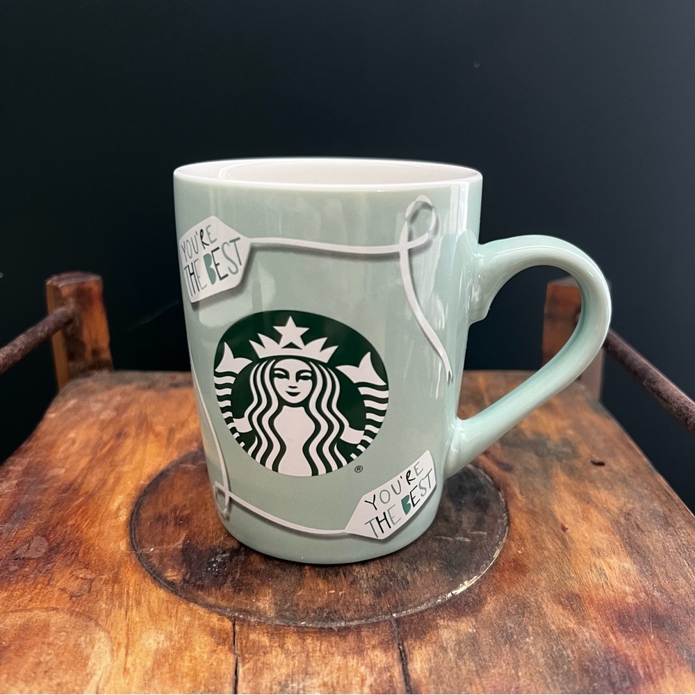 Starbucks Mint Green Mug Cup 2020 Friendship You’re The Best Rare 10 Oz